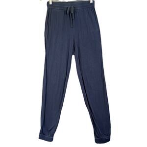 Eileen Fisher Jogger Pants Womens XXS Blue Tencel Lyocell Lounge PJ's Pockets